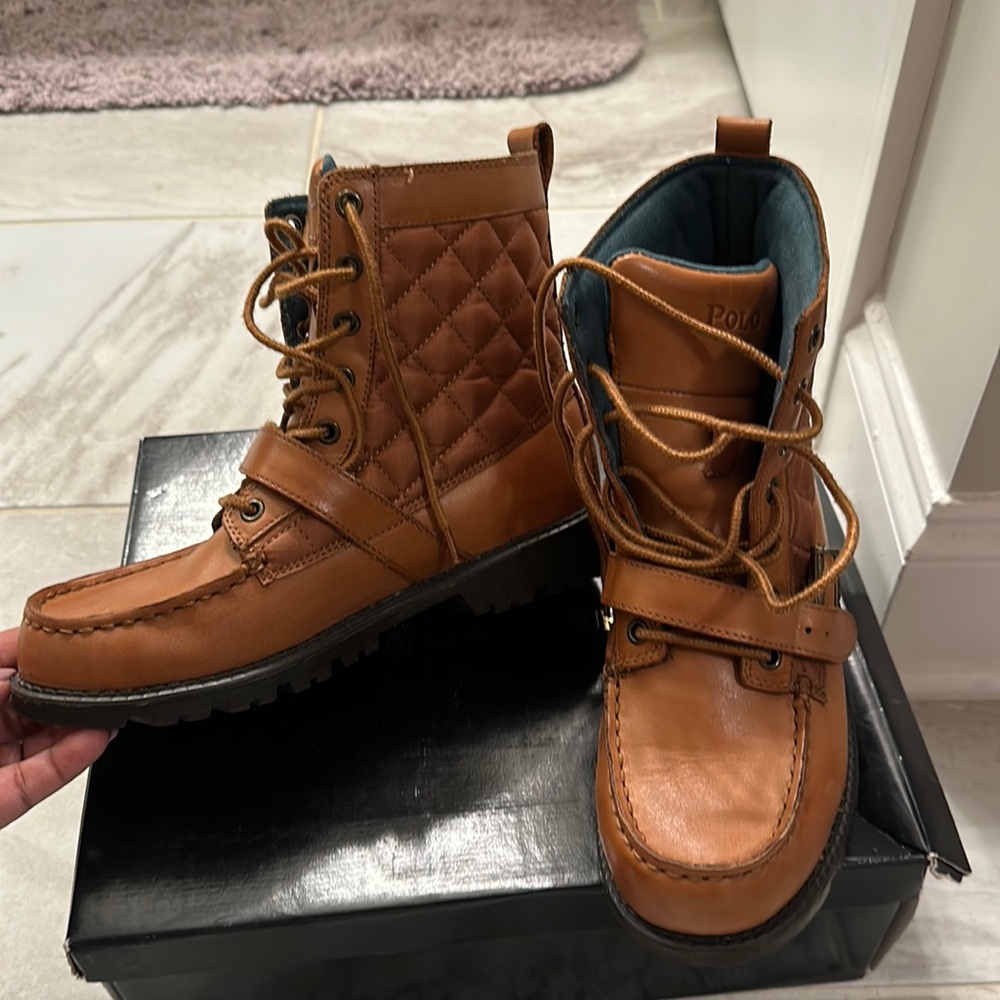 Polo Ralph Lauren Tan Ranger Hi II Boots